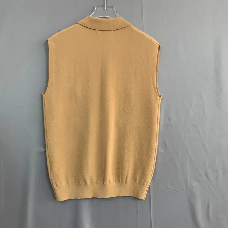 [BUNJANG] M ORR Summer Beige Knit Vest / M ORR 오르 썸머 피케 베이지 니트 조끼 베스트