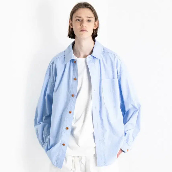 [BUNJANG] Document Oxford Chambray Set Up Shirt / 도큐먼트 document OXFORD CHAMBRAY SET UP SHI
