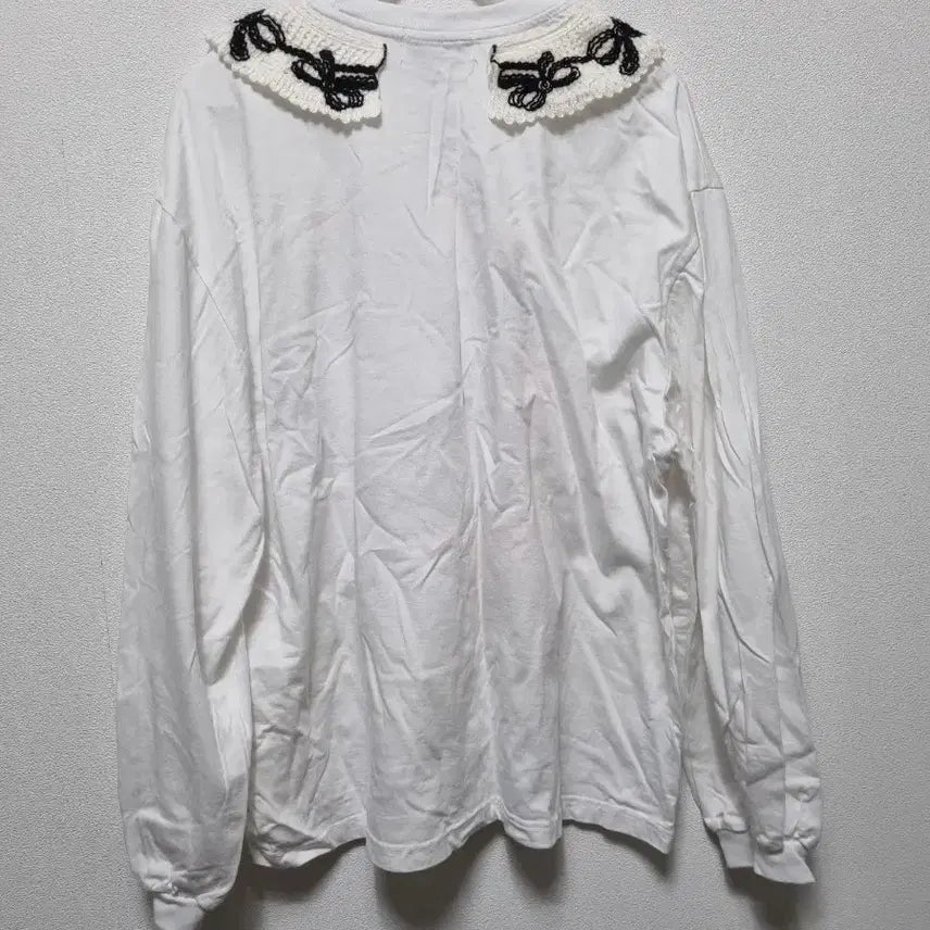[BUNJANG] Byeolha Snoopy Lace Collar Long Sleeve T-shirt / 40711/스누피 레이스 카라 긴팔 티셔츠/별하