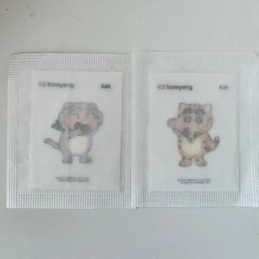 [BUNJANG] Samyang Jjangu Ttibuseel Stickers Set / 미개봉 삼양 짱구 띠부씰(판다 펭귄 고양이 닭)