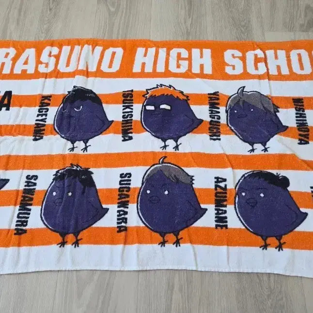 [BUNJANG] Haikyu Karasuno High School Character Towel / 하이큐 카라스노 고교 캐릭터 타월