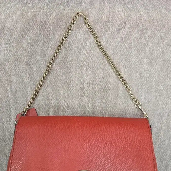 [BUNJANG] Coach Crossgrain Leather Cardinal Mini Ruby Red Bag Shoulder Crossbody / 코치 크로스그레인 가죽 카디널 미니 루비 레드 백 숄더 크로스바디