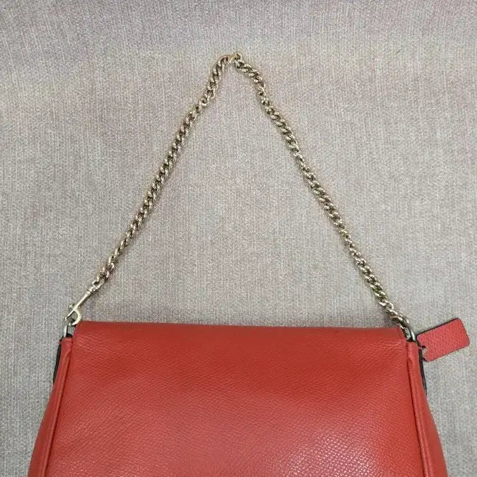 [BUNJANG] Coach Crossgrain Leather Cardinal Mini Ruby Red Bag Shoulder Crossbody / 코치 크로스그레인 가죽 카디널 미니 루비 레드 백 숄더 크로스바디