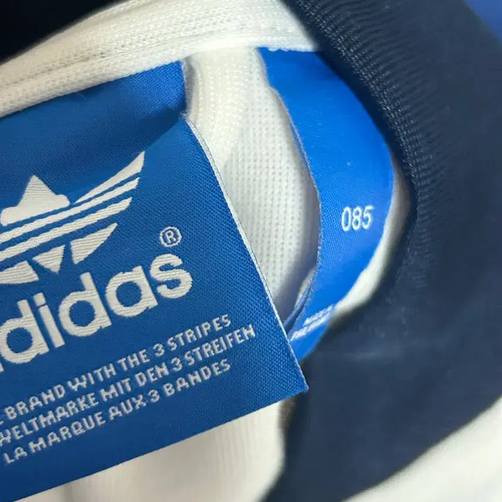 [BUNJANG] Adidas Navy White Track Top Jersey / 대만여주깔 네이비 화이트 져지 트랙탑