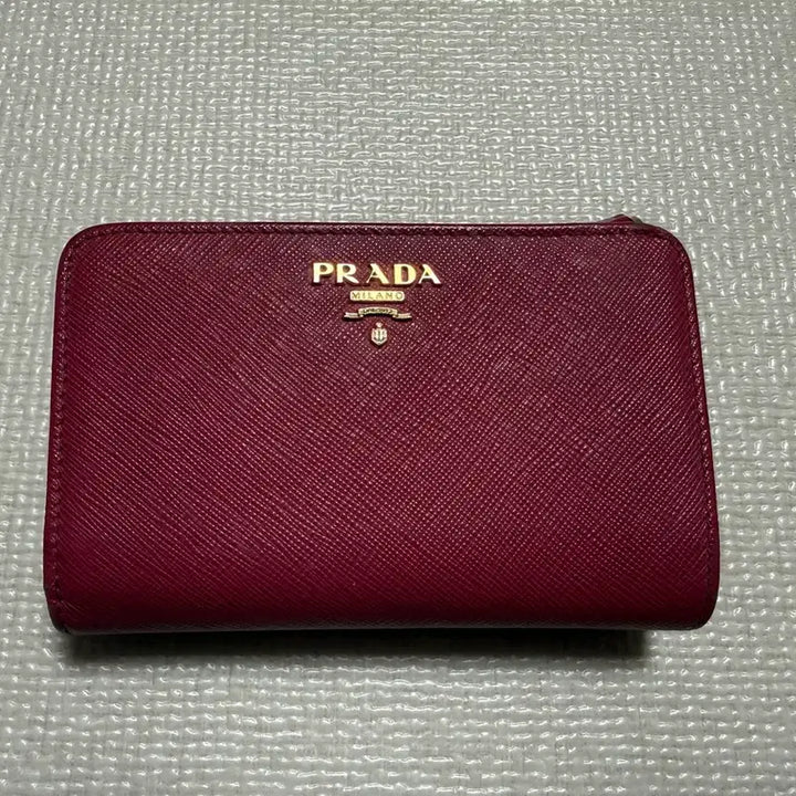 [BUNJANG] Prada Saffiano Bi-fold Wallet / 프라다 사피아노 여성용 중지갑