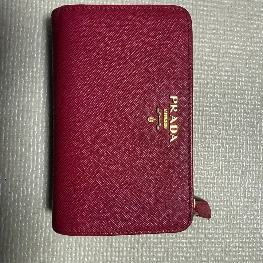 [BUNJANG] Prada Saffiano Bi-fold Wallet / 프라다 사피아노 여성용 중지갑