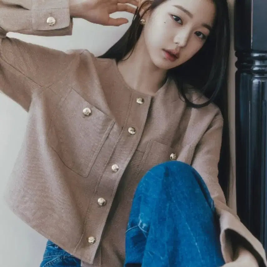 [BUNJANG] SJSJ Leather Jacket Cocoa Color / SJSJ 자켓