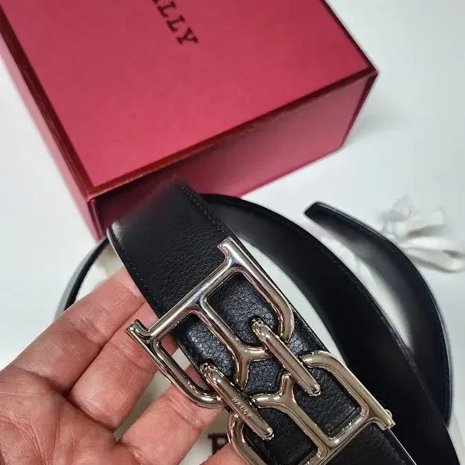 [SOLD OUT] BALLY 발리 블랙 가죽 벨트