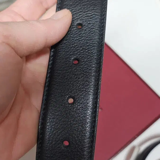 [SOLD OUT] BALLY 발리 블랙 가죽 벨트