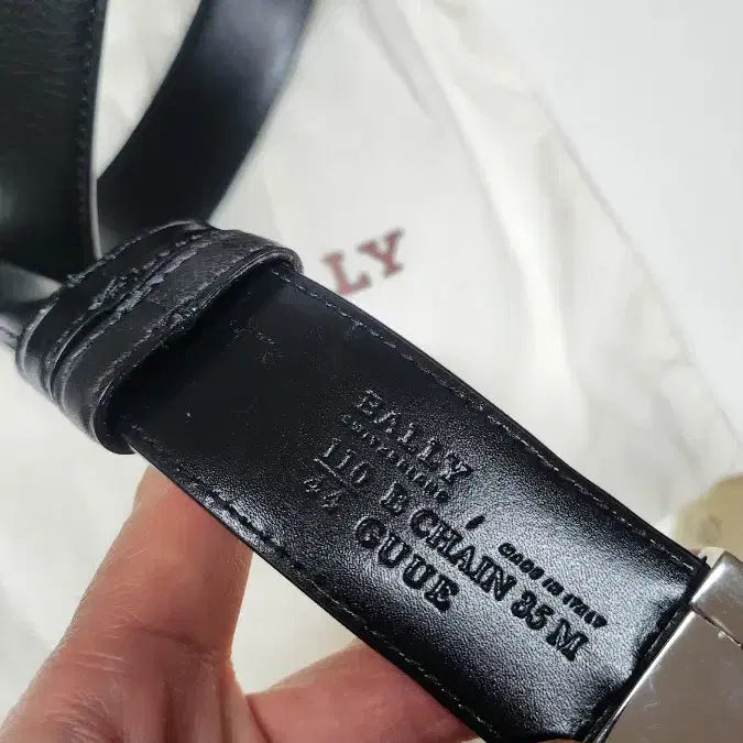 [SOLD OUT] BALLY 발리 블랙 가죽 벨트