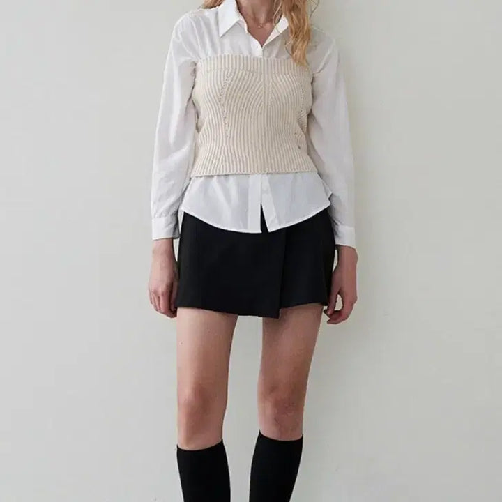 [BUNJANG] Roeeil Fake Wrap Skirt Pants S / 로에일 페이크 랩 스커트 팬츠 S