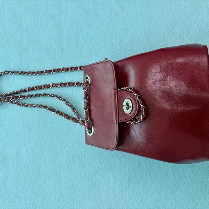 [BUNJANG] Anothetic Red Leather Shoulder Bag / 아노에틱 가방
