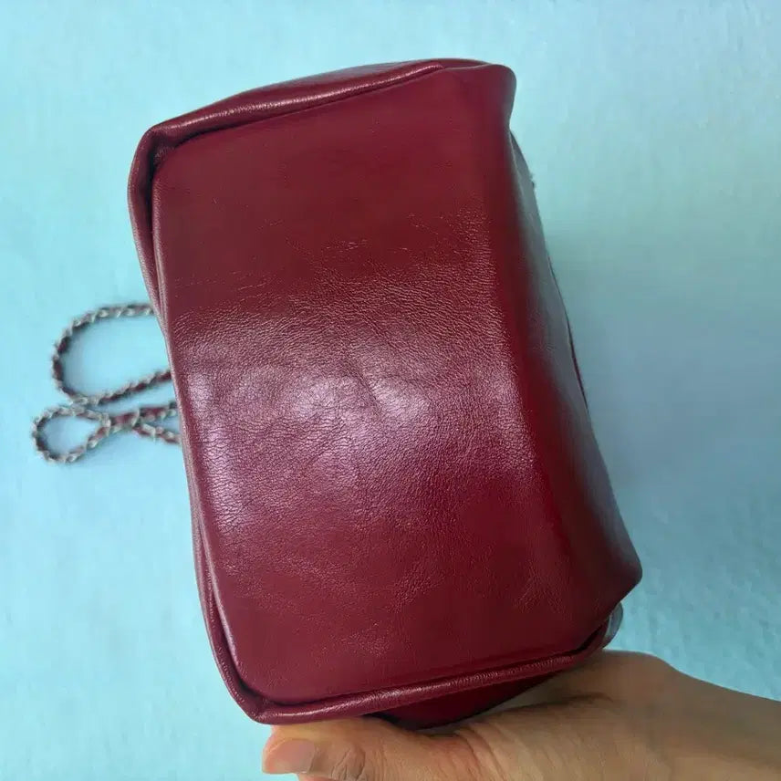 [BUNJANG] Anothetic Red Leather Shoulder Bag / 아노에틱 가방