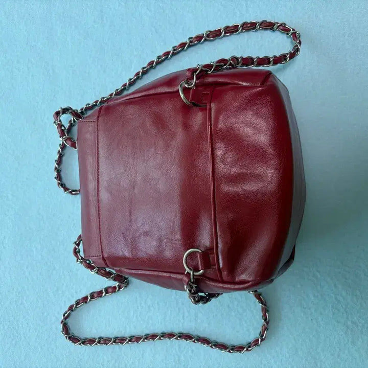 [BUNJANG] Anothetic Red Leather Shoulder Bag / 아노에틱 가방
