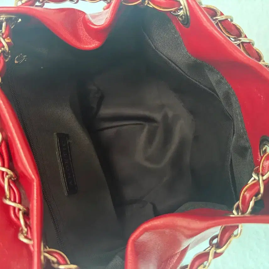 [BUNJANG] Anothetic Red Leather Shoulder Bag / 아노에틱 가방