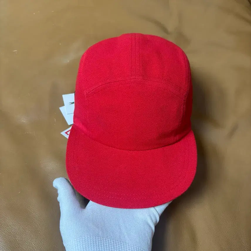 [SOLD OUT] 슈프림 라코스테 캠프캡 모자 워시드 레드