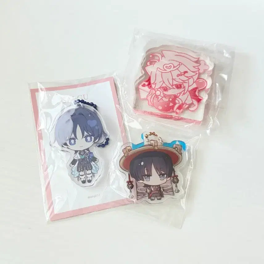 [SOLD OUT] 미개봉 일괄 급처) 원신 방랑자 카즈하 스카라무슈 아크릴 키링 양도 판매