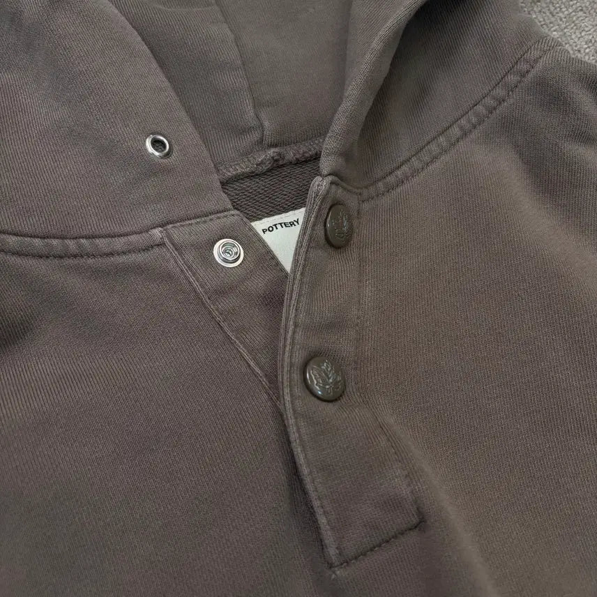 [BUNJANG] POTTERY Brown Washed Hoodie / POTTERY 포터리 브라운 워싱 후드 2