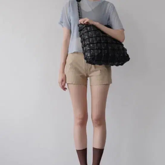 [SOLD OUT] 콰니 My Puffy Fluffy Bag 블랙 체인백