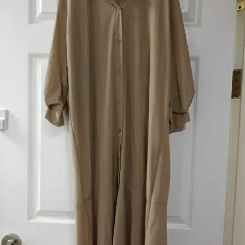[BUNJANG] Culture Call Long Dress Beige / 컬쳐콜 롱원피스