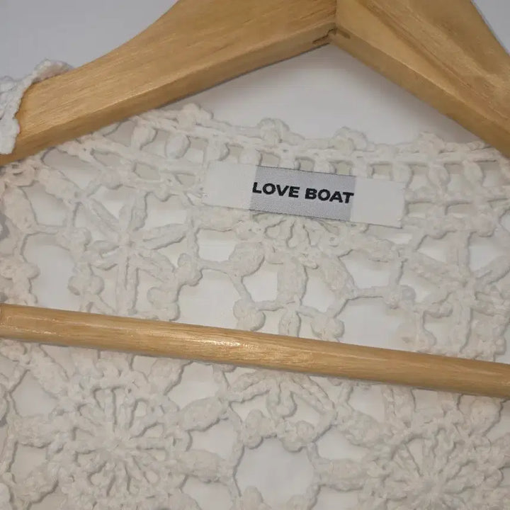 [SOLD OUT] 일본 빈티지 LOVE BOAT 아이보리 크로셰 가디건 [B20585]