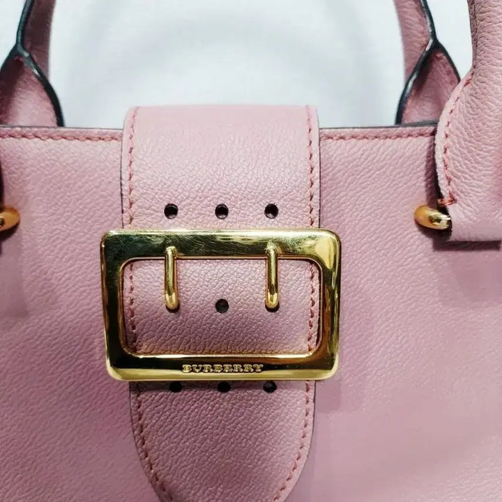 [BUNJANG] Burberry Authentic Pink Leather Tote Bag / 버버리정품고가라인토트백