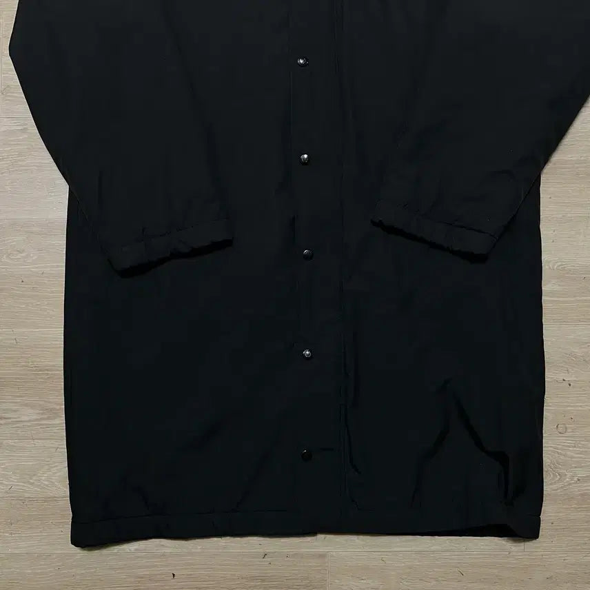 [BUNJANG] Fred Perry Inner Fleece Lined Hooded Long Windbreaker Parka Black M / 프레드페리 이너플리스 안감 후드 롱 바람막이 파카 [블랙] M/95