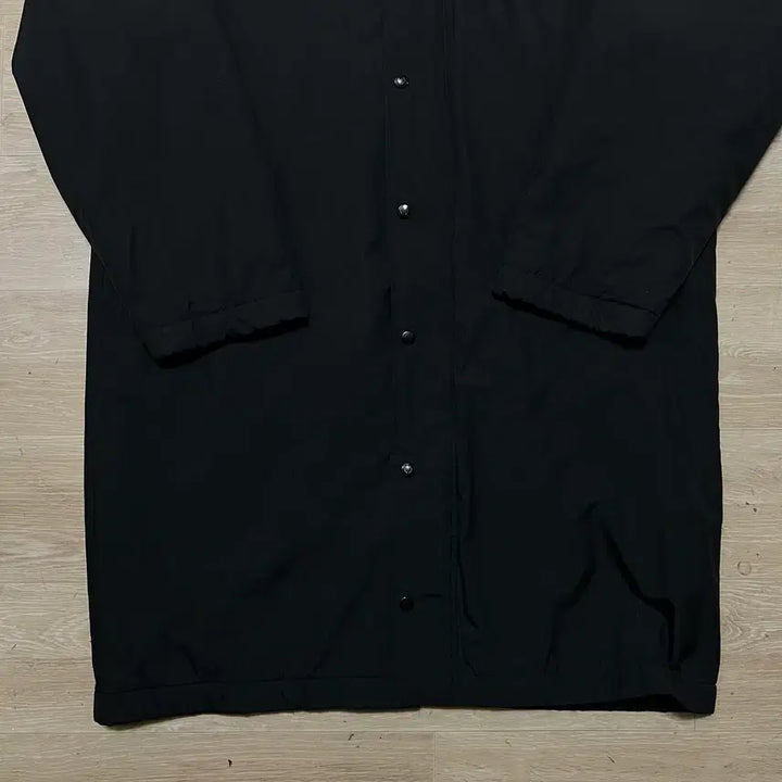 [BUNJANG] Fred Perry Inner Fleece Lined Hooded Long Windbreaker Parka Black M / 프레드페리 이너플리스 안감 후드 롱 바람막이 파카 [블랙] M/95