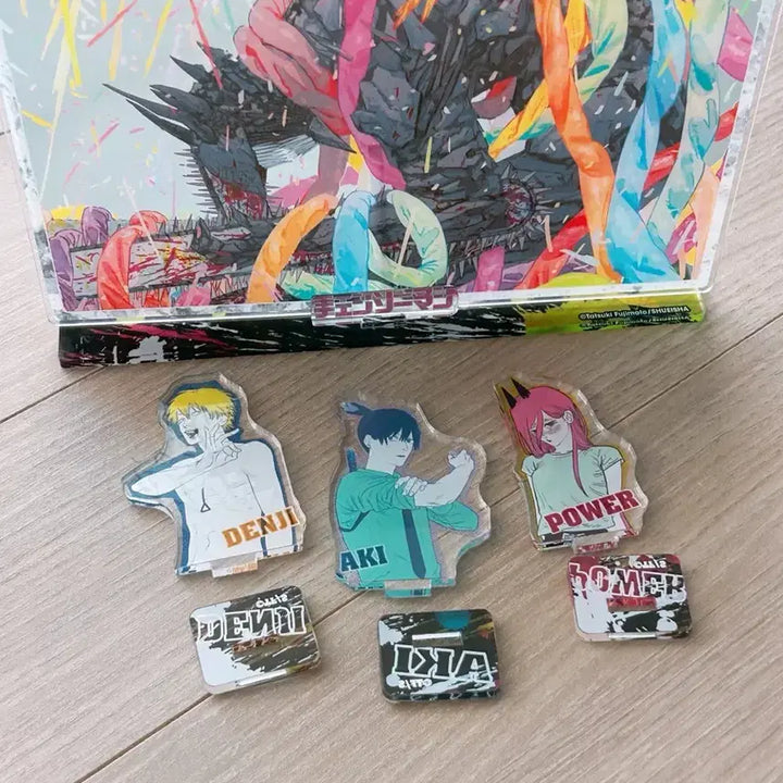 [BUNJANG] Chainsaw Man Jump Shop Acrylic Stand Set / 체인소맨 점프샵 원화 아크릴 덴지 파워 아키 스탠드 세트