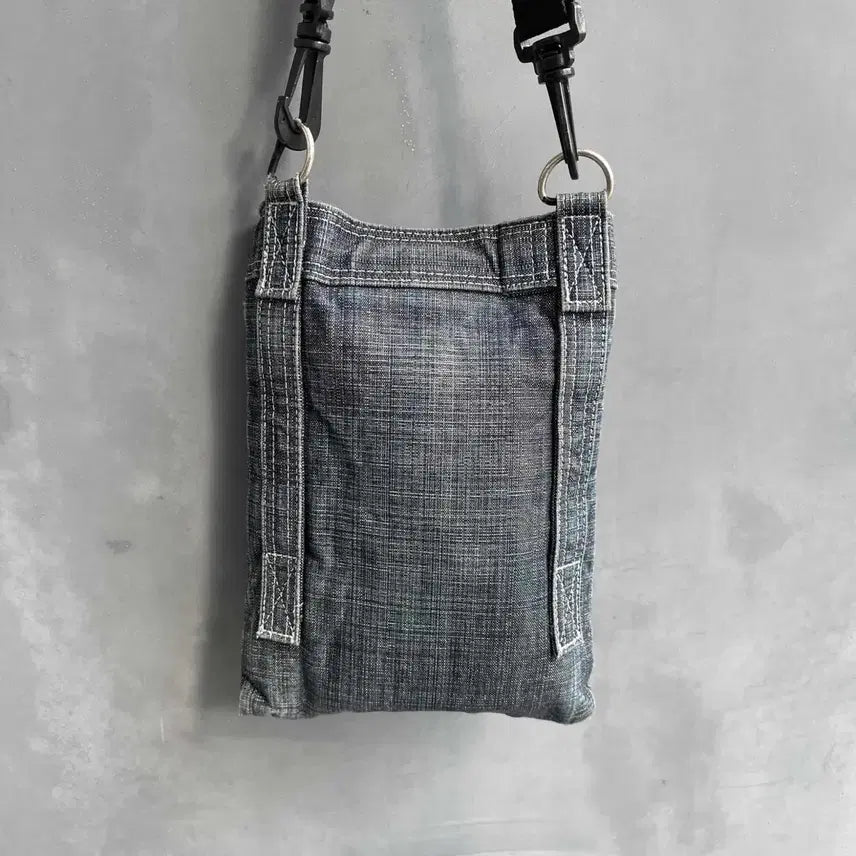 [BUNJANG] Porter Denim Crossbody Mini Bag / 포터 데님 크로스백 미니 가방