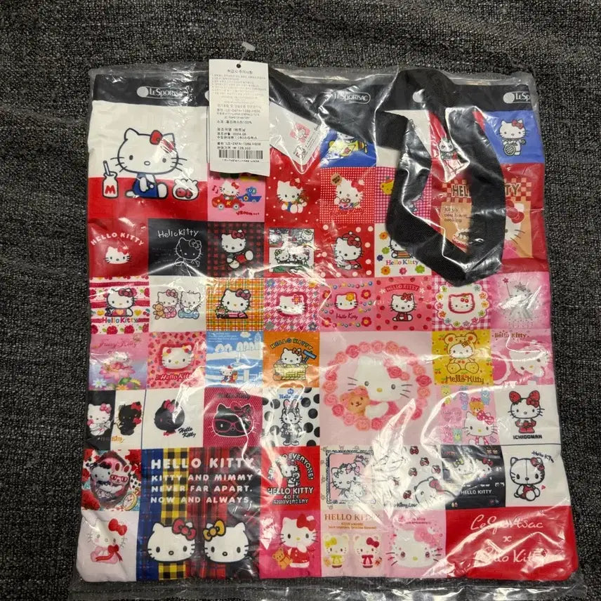 [BUNJANG] Lesportsac x Hello Kitty 50th Anniversary Limited Edition Eco Bag / 레스포삭 헬로키티 50주년 기념 에코백 한정판