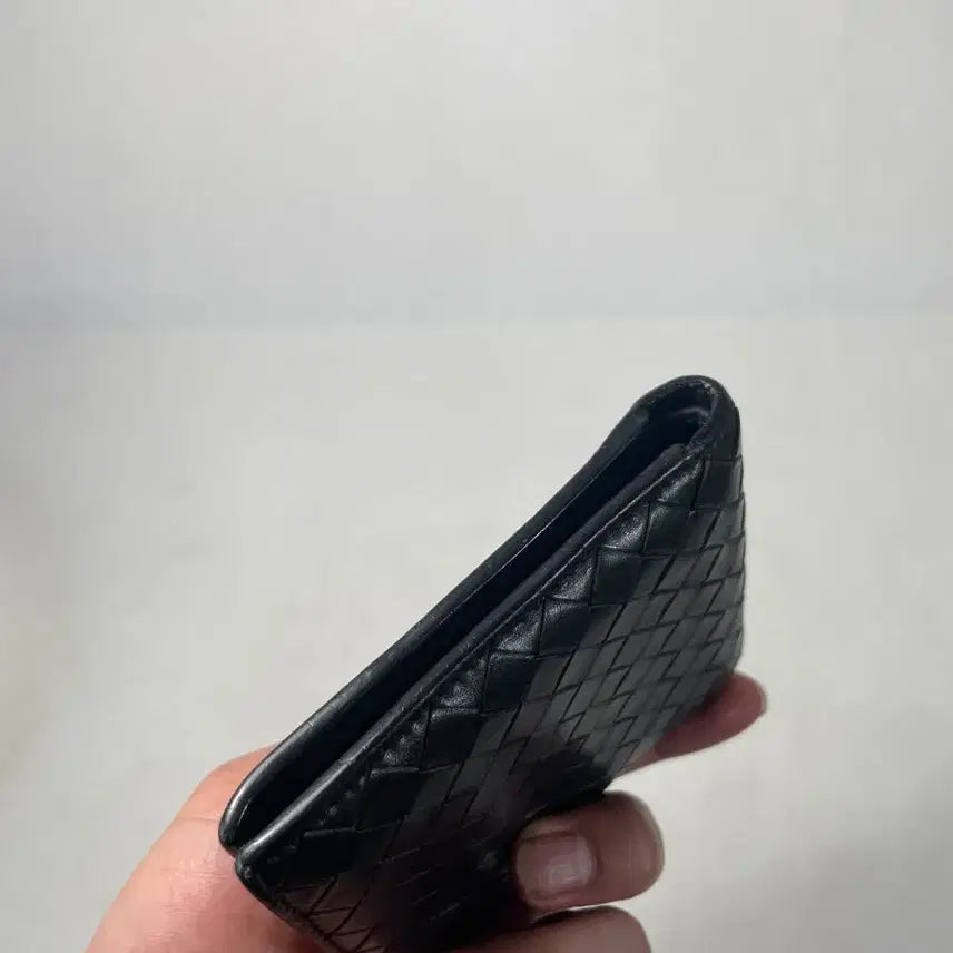[BUNJANG] Bottega Veneta Intrecciato Bifold Wallet / [블랙] 보테가베네타 인트레치아토 반지갑 남자지갑