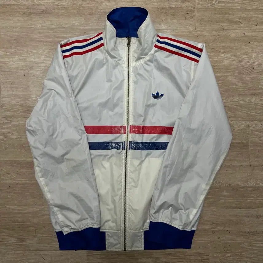[BUNJANG] Adidas Daley Thompson Reversible Windbreaker Jacket Blue/White XL/105 / 아디다스 데일리 톰슨 리버시블 바람막이 자켓 [블루/화이트] XL/105