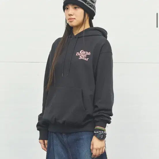 [BUNJANG] KAVISH Skull Cat Striped Beanie Black / 카비시 SKULL CAT STRIPED BEANIE BLACK