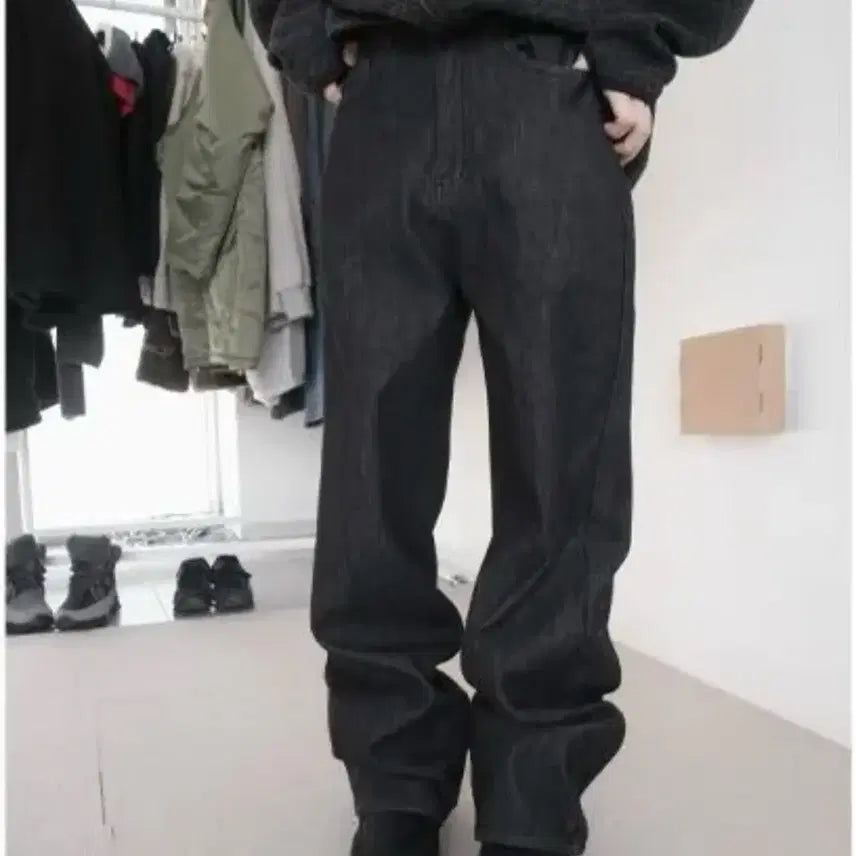 [BUNJANG] After Monday Black Denim Jeans / 에프터먼데이 흑청 데님