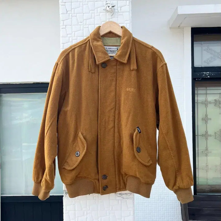 [BUNJANG] Guess Wool Varsity Jacket - L / 90s 게스 울 바시티 자켓 L