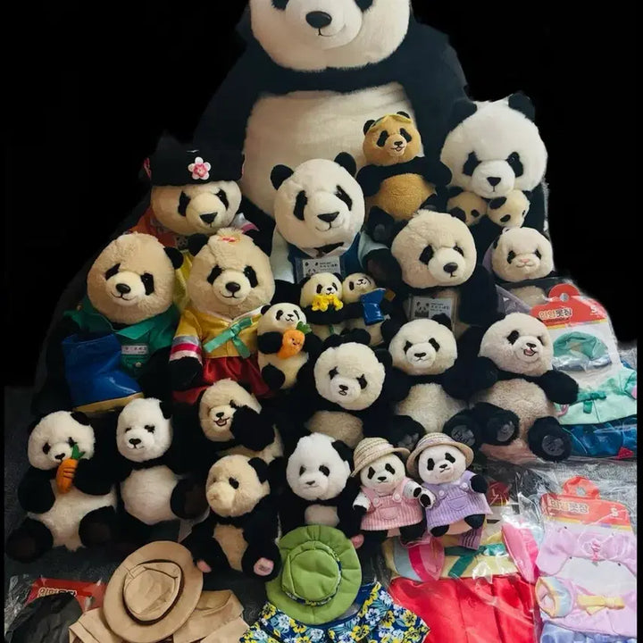 [BUNJANG] Everland Fubao &amp; Bao Family Plush Bundle Set / (판매) 에버랜드 푸바오 바오패밀리 인형 일괄 판매해요