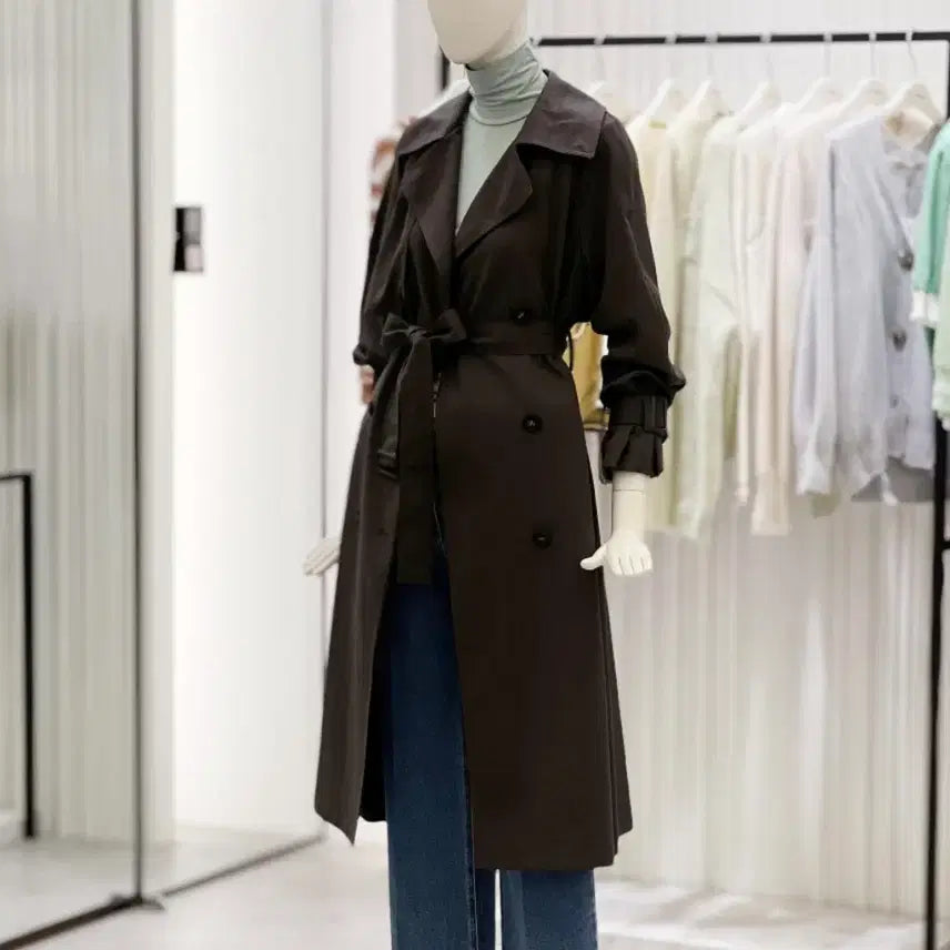 [BUNJANG] CC Collect Double Button Trench Coat / 23FW CC COLLECT 플랩 포인트 더블버튼 트렌치코트