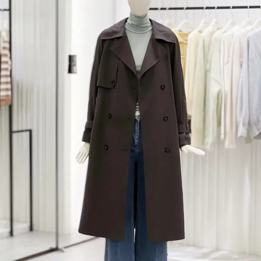 [BUNJANG] CC Collect Double Button Trench Coat / 23FW CC COLLECT 플랩 포인트 더블버튼 트렌치코트