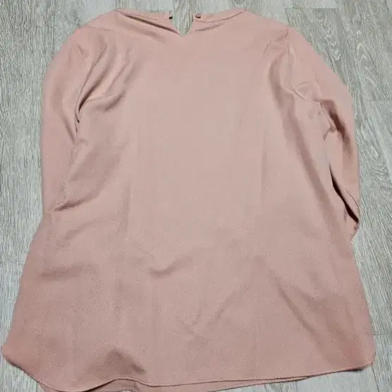 [BUNJANG] Pink Pleated Sleeve Blouse / 핑크색 플리츠 소매 블라우스 77