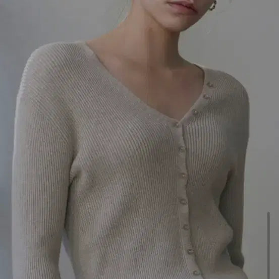 [BUNJANG] NICK&amp;NICOLE Cardigan Sand Grey / 닉엔니콜 가디건 샌드 그레이