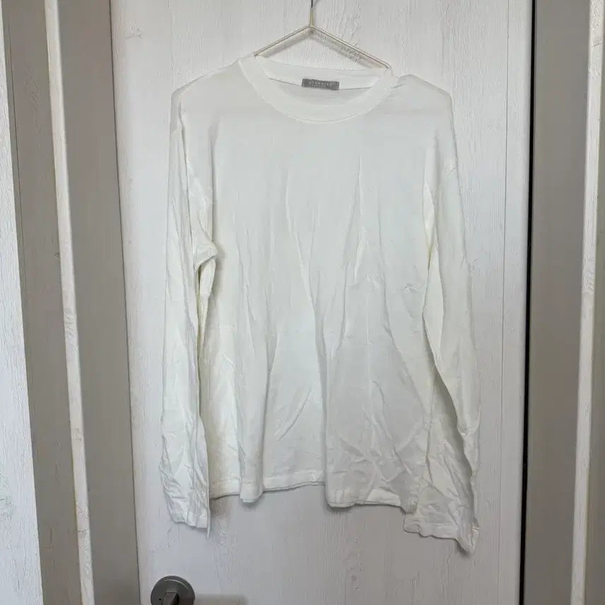 [BUNJANG] White Long Sleeve T-shirt / 화이트 긴팔 티 (새상품)