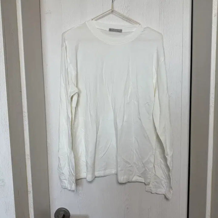 [BUNJANG] White Long Sleeve T-shirt / 화이트 긴팔 티 (새상품)
