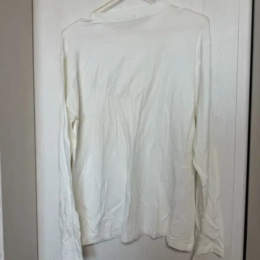 [BUNJANG] White Long Sleeve T-shirt / 화이트 긴팔 티 (새상품)