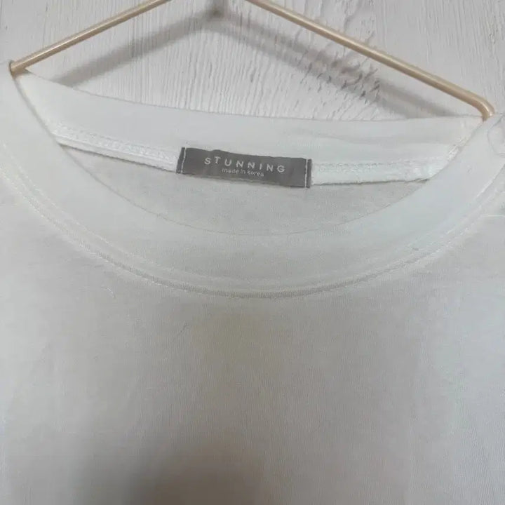 [BUNJANG] White Long Sleeve T-shirt / 화이트 긴팔 티 (새상품)