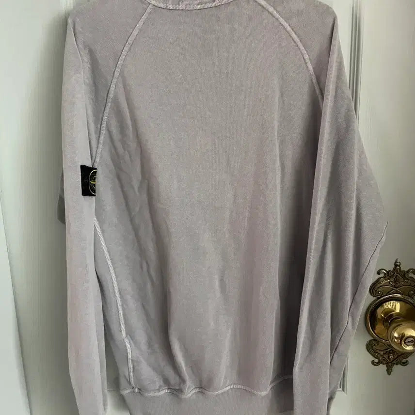 [BUNJANG] Stone Island Sweatshirt Lavender Gray / 스톤아일랜드 맨투맨 라벤더그레이 100
