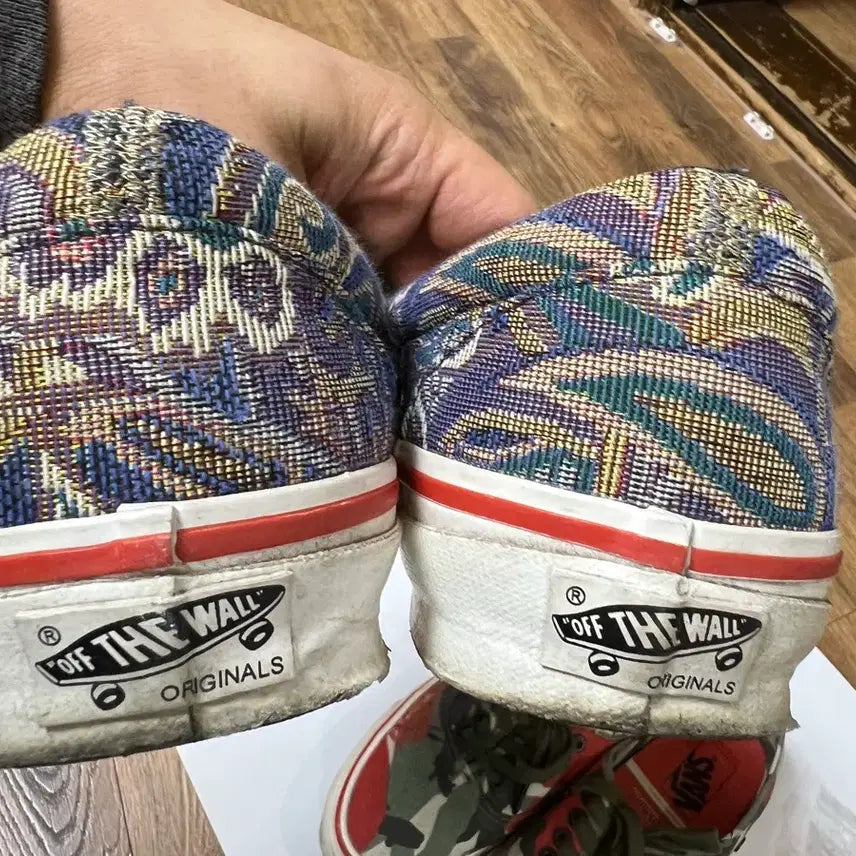 [BUNJANG] Vans Nigel Cabourn Classic Slip-On LX Paisley Vintage Blue Sneakers / 반스 나이젤카본 클래식 슬립온 LX 페이즐리 빈티지 블루