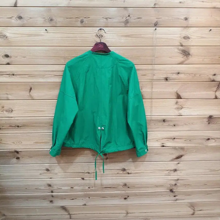 [BUNJANG] Green Floral Embroidered Cotton Jacket / 그린 꽃 자수 면 자켓