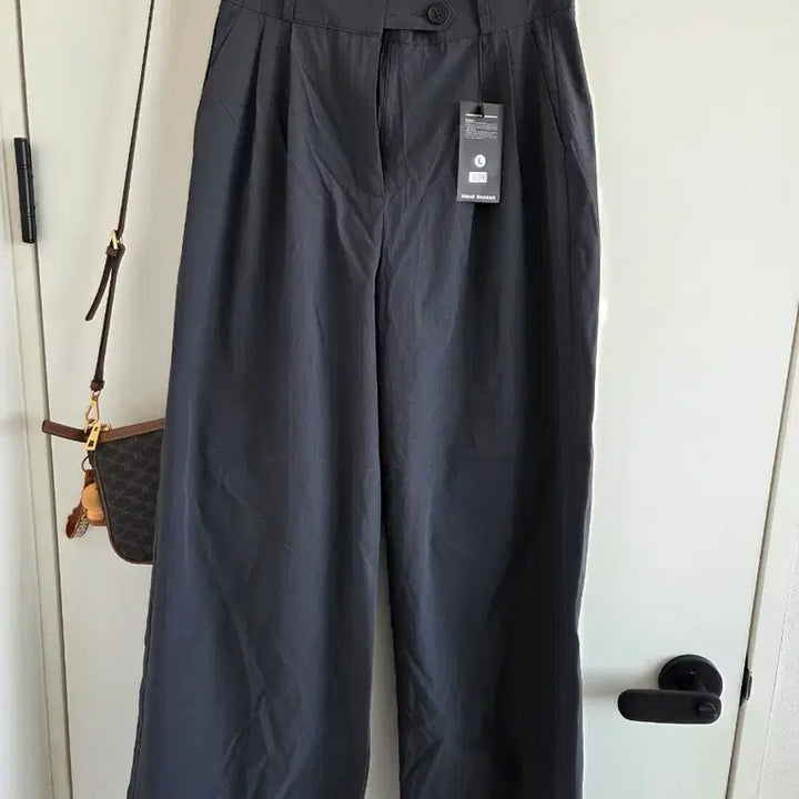 [BUNJANG] Lizard Standard Wide Slacks - Dark Gray, Size L / Lizard Standard 와이드 슬랙스 L 사이즈