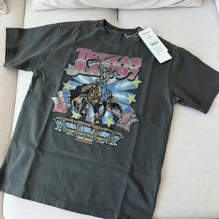 [BUNJANG] Urban Dita Type Texas Cowboy Short Sleeve T-Shirt (New) / (새상품) 어반디타입 텍사스 카우보이 반팔 티셔츠 S